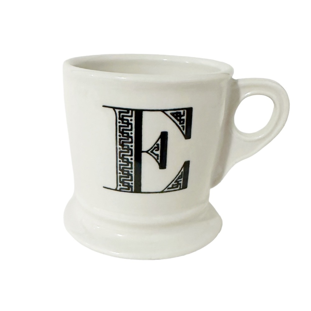 Anthropologie Monogram Mug Letter E